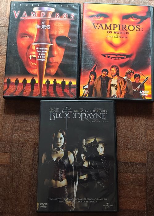 Lote 3 DVD’s Originais – Filmes de Vampiros