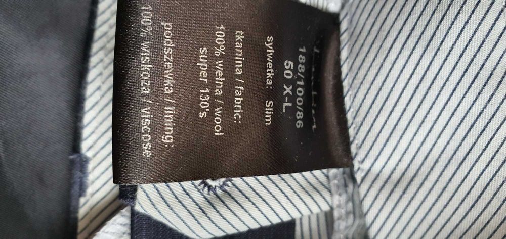 garnitur męski Lantier (vistula) 188/100/86 sylwetka slim