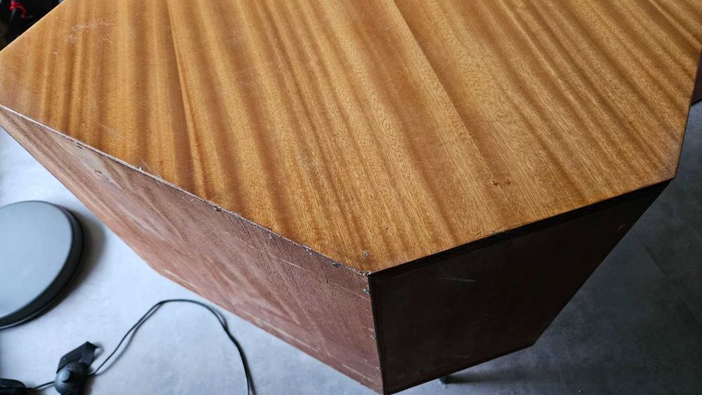 Barek narożny obrotowy,  PRL, retro,