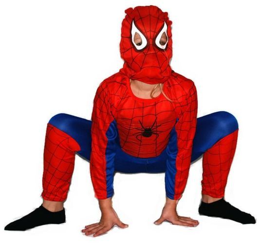 Strój kostium przebranie na bal urodziny prezent SPIDERMAN pająk S M L