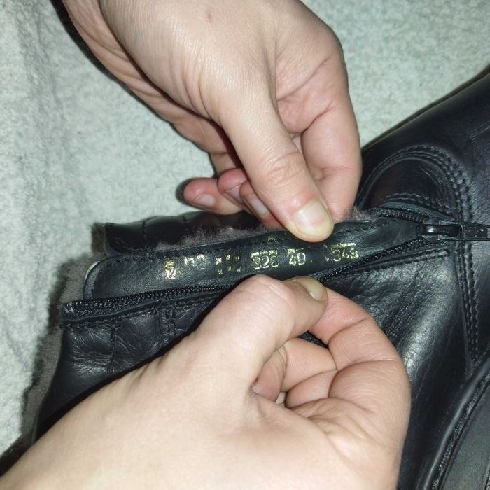 Польские кожаные мужские ботинки на меху. 48 размер. Новые. Arco