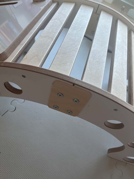 Drewniany bujak Mintessori 4w1 ze zjeżdżalnią