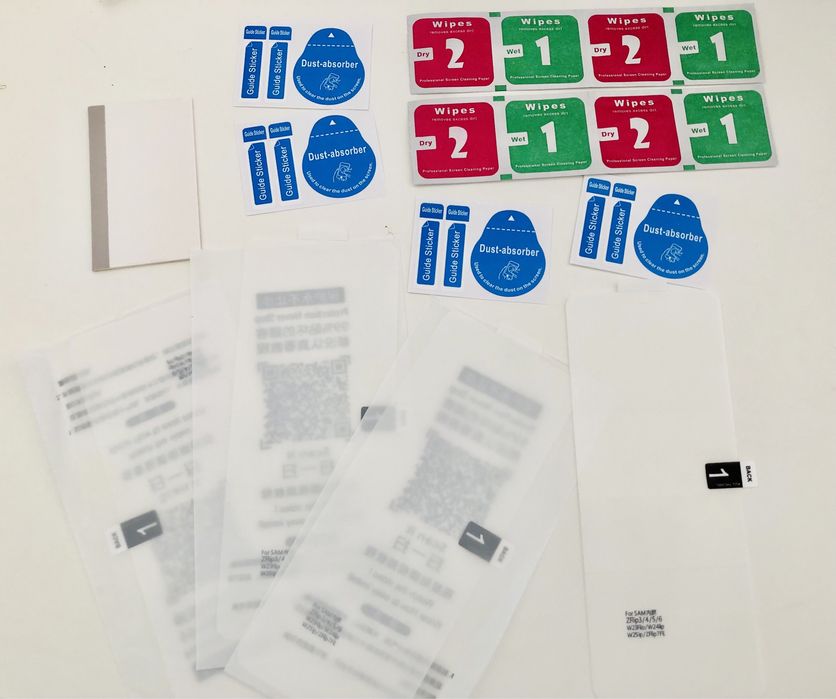 Conjunto proteção de ecrã para telemóvel