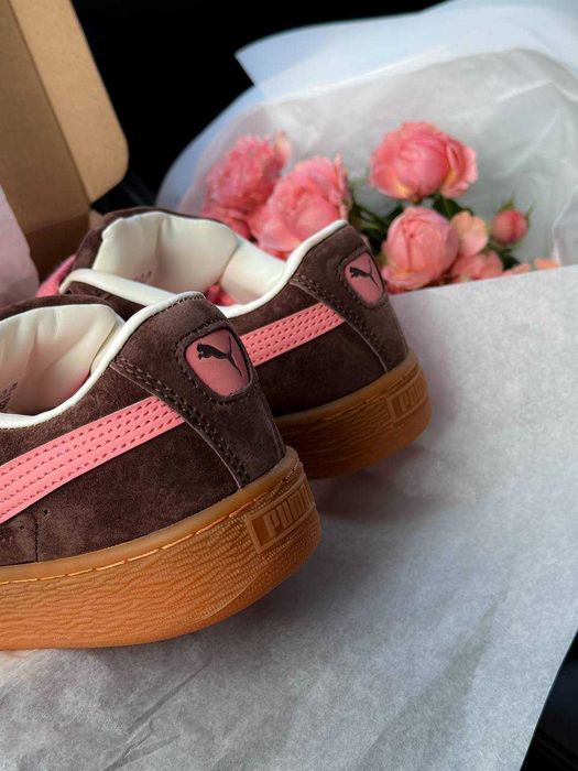 !PREMIUM! Puma Suede XL Brown Pink 36 37 38 39 40 41 | пума суед хл