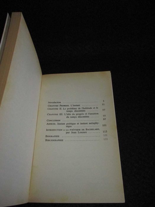 Livro L'Intuition de l'instant Gaston Bachelard