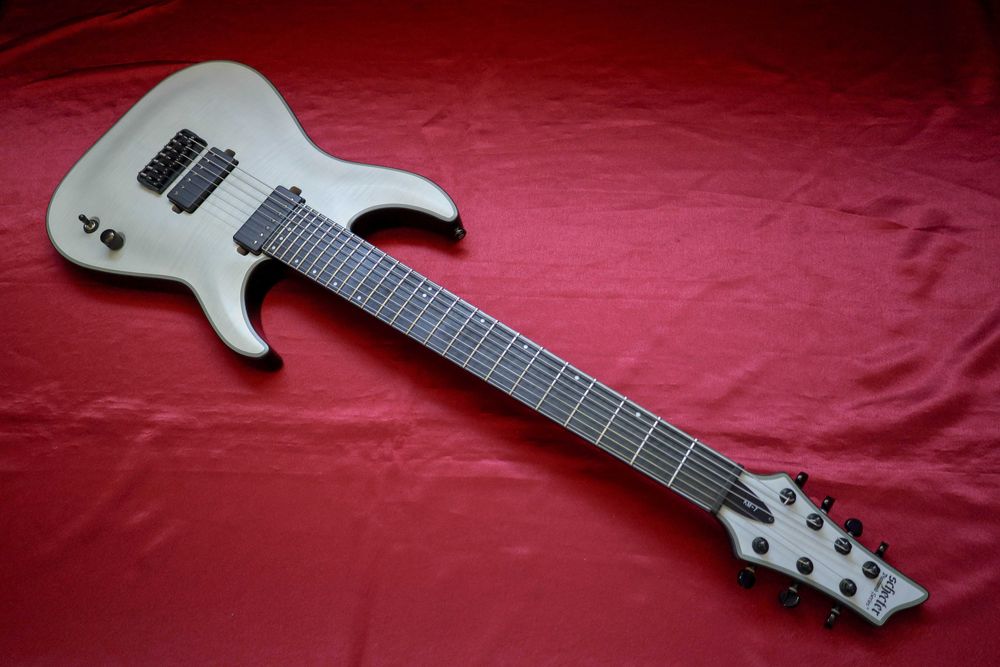 Schecter KM7 2014 Trans white