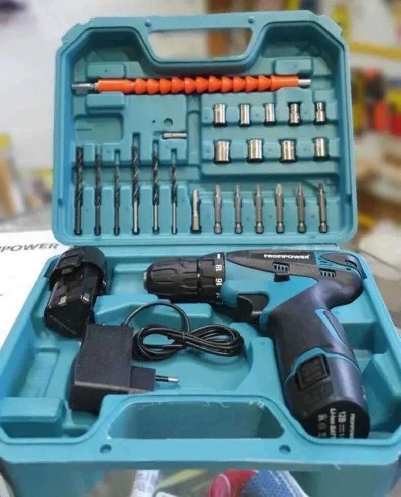 Аккумуляторный шуруповёрт 12V с набором Makita синій: 790 грн ...