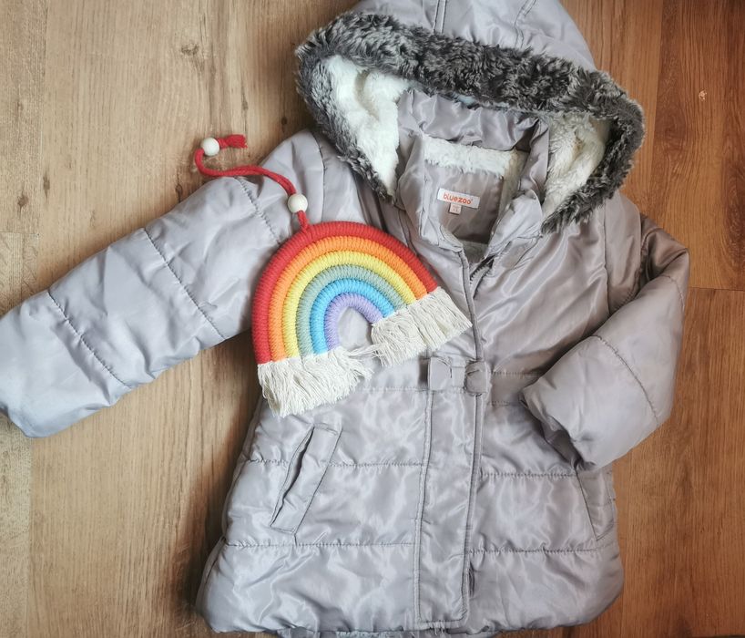 Zimowa księżniczka! Ciepła kurteczka 98