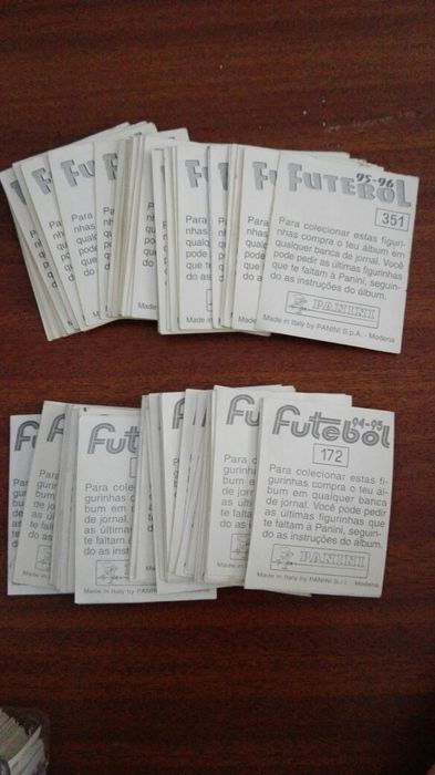 Cromos e cadernetas coleção anos 90
