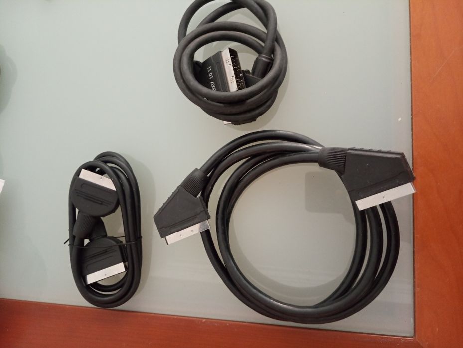 Cabos Scart Coaxial e Ethernet  - NOVOS