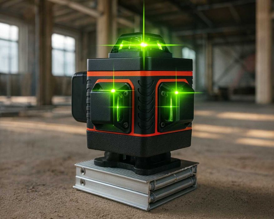 PROFESJONALNY Laser 360 Stopni 16 Linii SAMOPOZIOMUJĄCY Akumulator