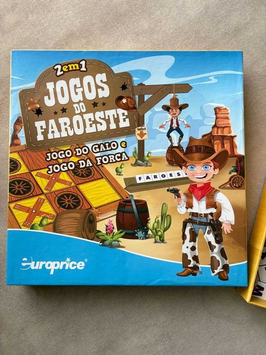 Jogo Tabuleiro - 2em1 jogos faroeste