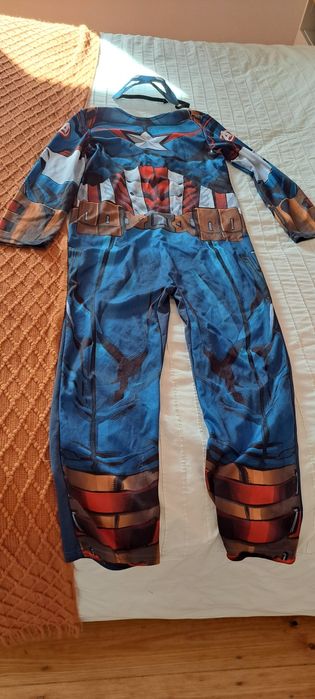 Máscara carnaval capitão América- marvel - 10 anos