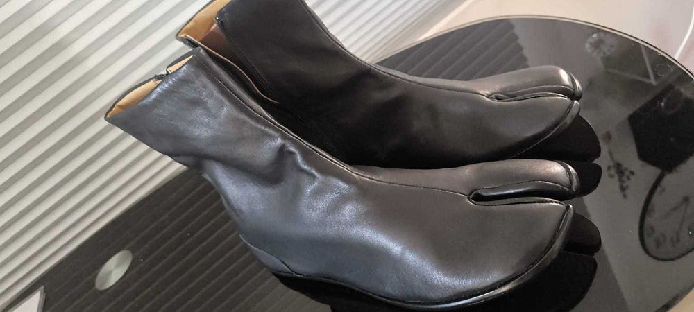 Ботинки Maison Margiela Tabi Чоботи Сапоги шкіряні Maison Margiela