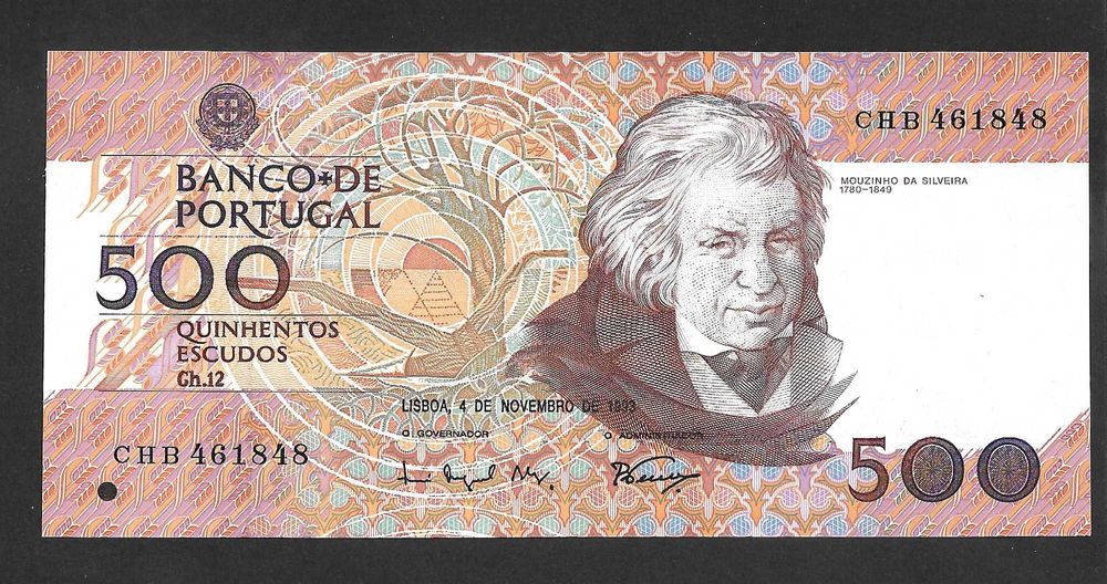 Nota de 500 escudos chapa 12