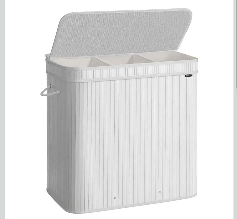 kosz na pranie, biały