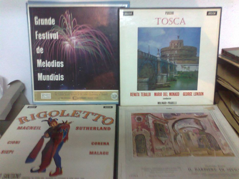 Discos de vinil antigos