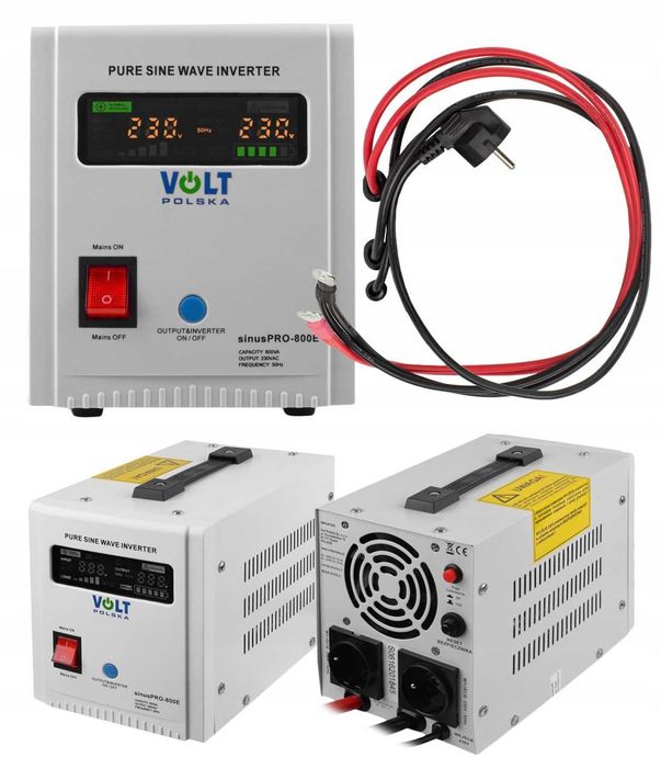 Гібридний ДБЖ/інвертор Volt Polska SINUS PRO 800 E 12/230V 500/800W