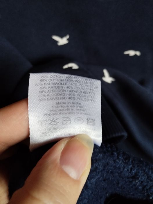 Lee Cooper S granatowa bluza na zamek kaptur kieszenie