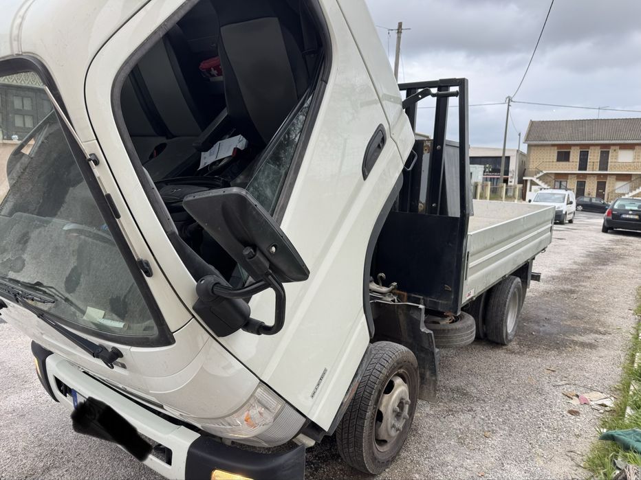 mitsubishi fuso 3c13 caixa aberta cabine larga