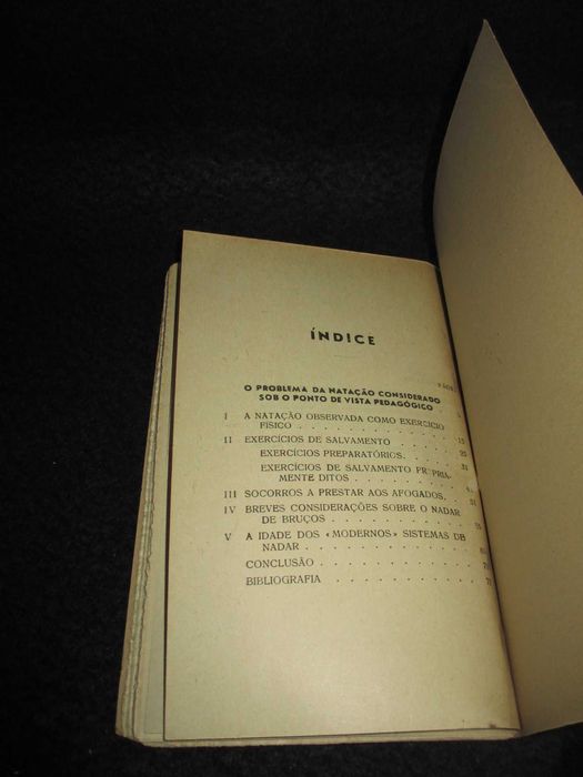 Livro Exercícios de Salvamento e Socorro a Prestar aos Afogados Joaquim Cunha da Silveira Autografado
