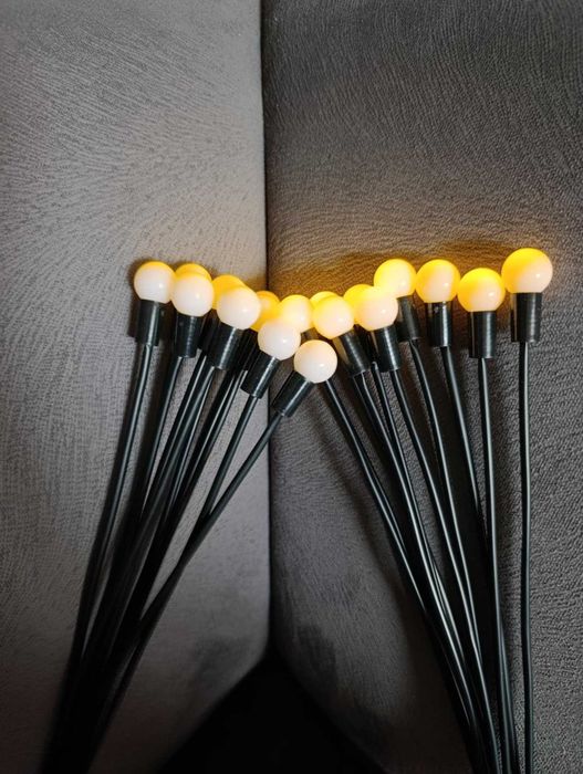 Lampy solarne do ogrodu wodoodporne ciepła biel 2szt