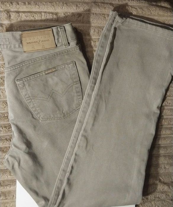 Стильні чоловічі джинси Weaver Jeans L (34), світло-сірі.