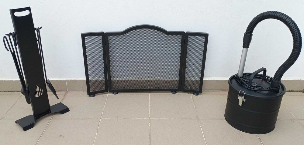 Aspirador de cinzas e acessórios para Lareira