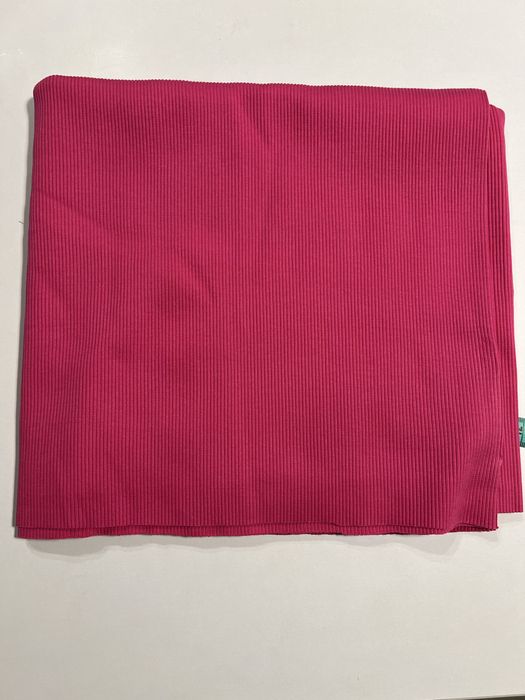 Трикотаж рибана рожева фуксія