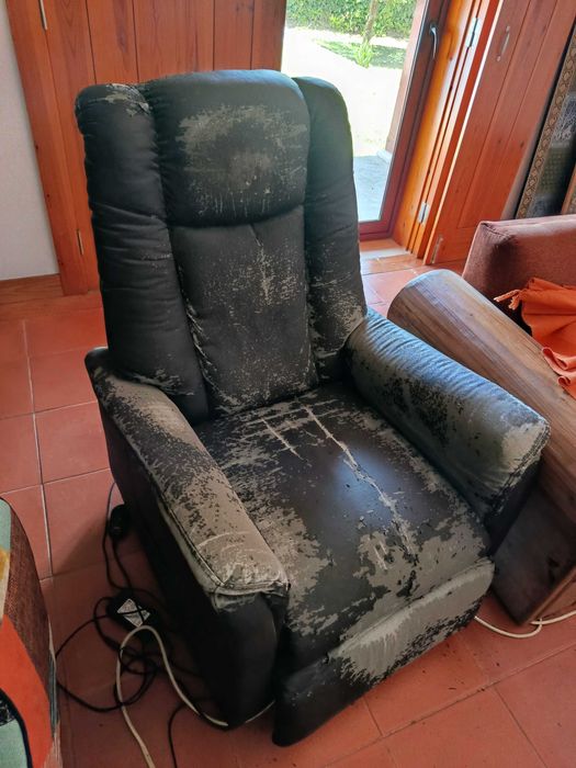 Cadeirão poltrona qualidade relax elevação eletrico com aquecimento tipo hospitalar geriátrico idosos + 1 poltrona eletrica low cost