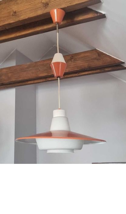 Lampa kuchenna Mid Century Design Czechosłowacja lata 60 PRL