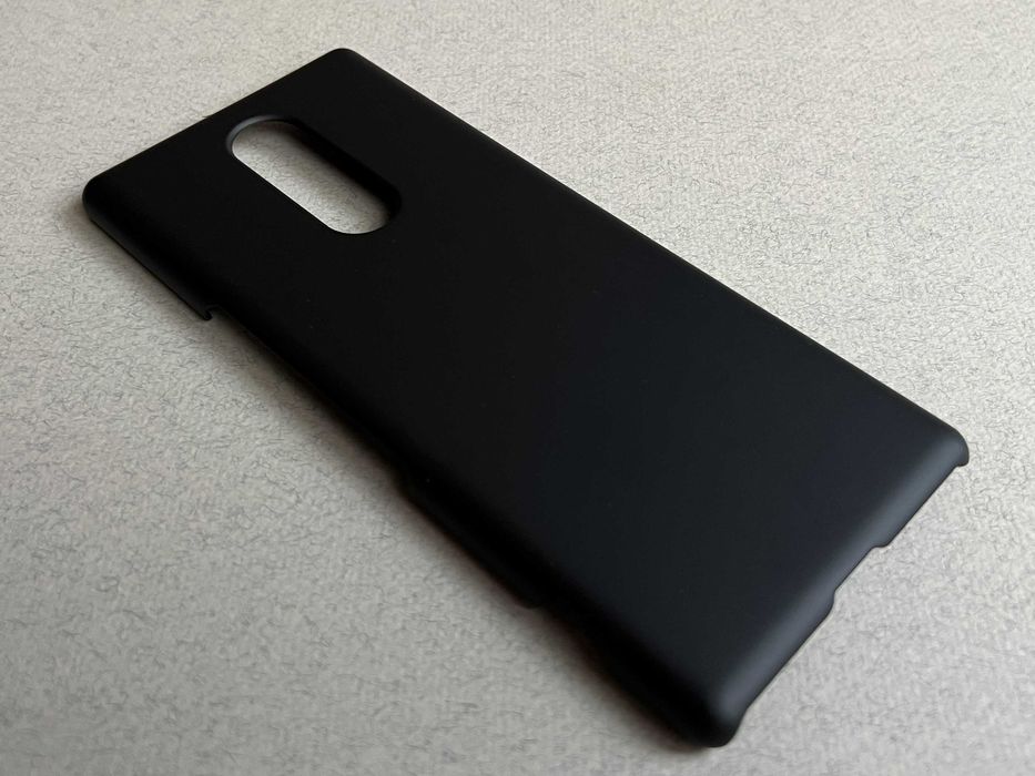 Sony Xperia 1 чохол матовий пластик чорний BLACK чехол панель