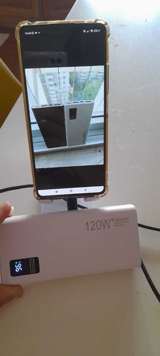 Bateria Portátil Power Bank para 2 telemóveis, 120W, 30000 mAh