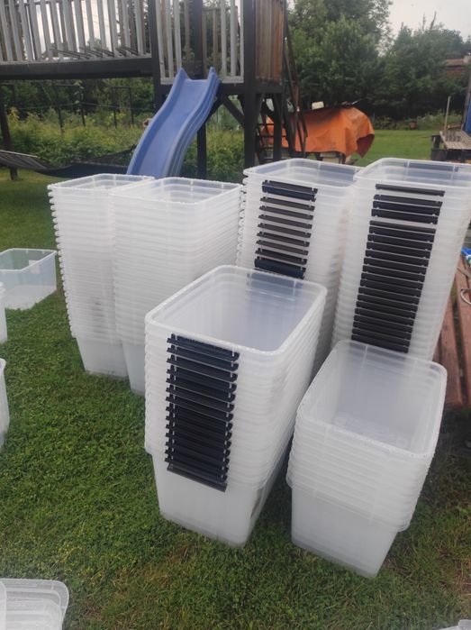 Pojemniki plastikowe na kółkach 2 m Goods
