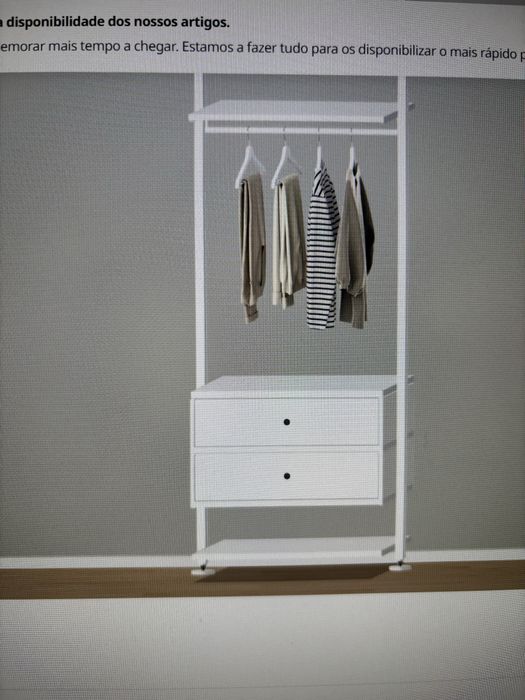 Roupeiro/ Armario aberto  IKEA ERVARLI