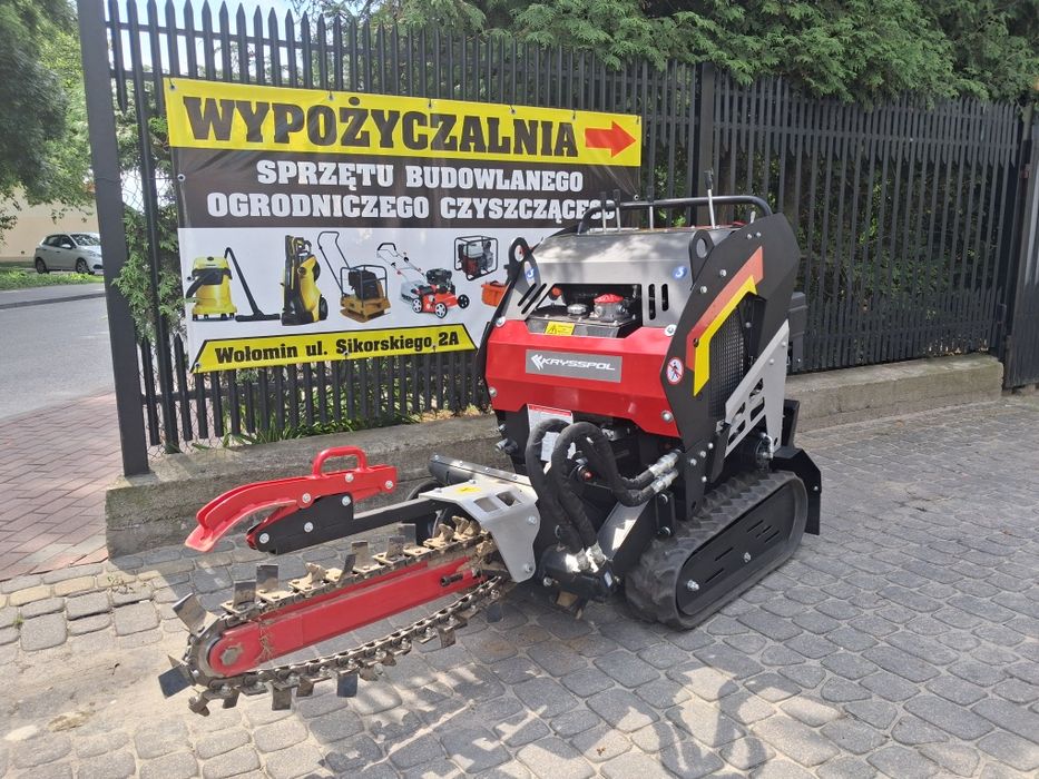 Wypożyczalnia! Koparka łańcuchowa z napędem na gąsienicach Wynajem!