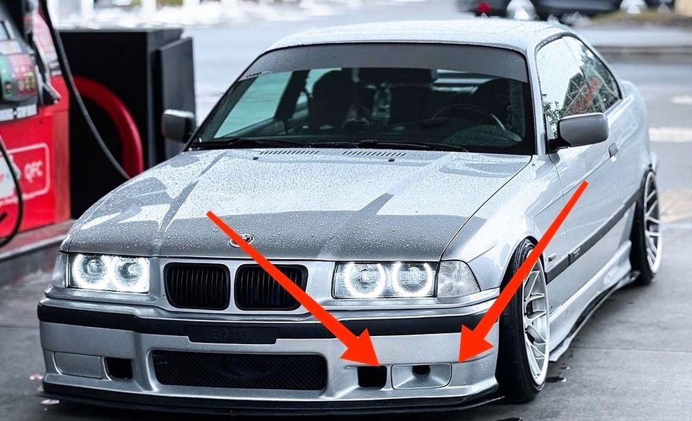 Воздуховоды bmw e30 e34 e36 заглушки и лейки в бампер.