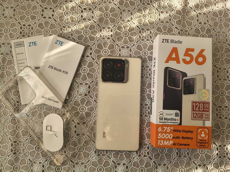 ZTE Blade A56 4 GB / 128 GB 4G (LTE) złoty - kupiony 29.06.2026 faktura