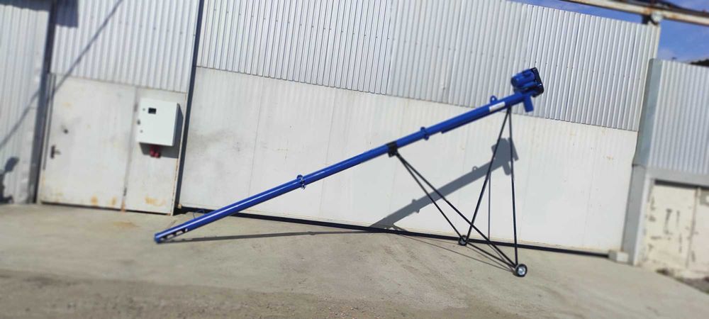 Шнековий навнтажувач, транспортер, погрузчик, конвейер 133*8*220