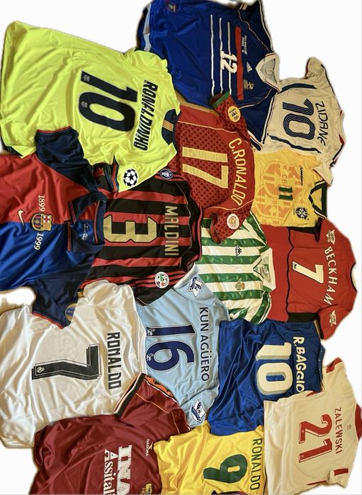 Koszulka piłkarska Ronaldo Kaka Beckham Baggio Maldini R9 Ronaldinho