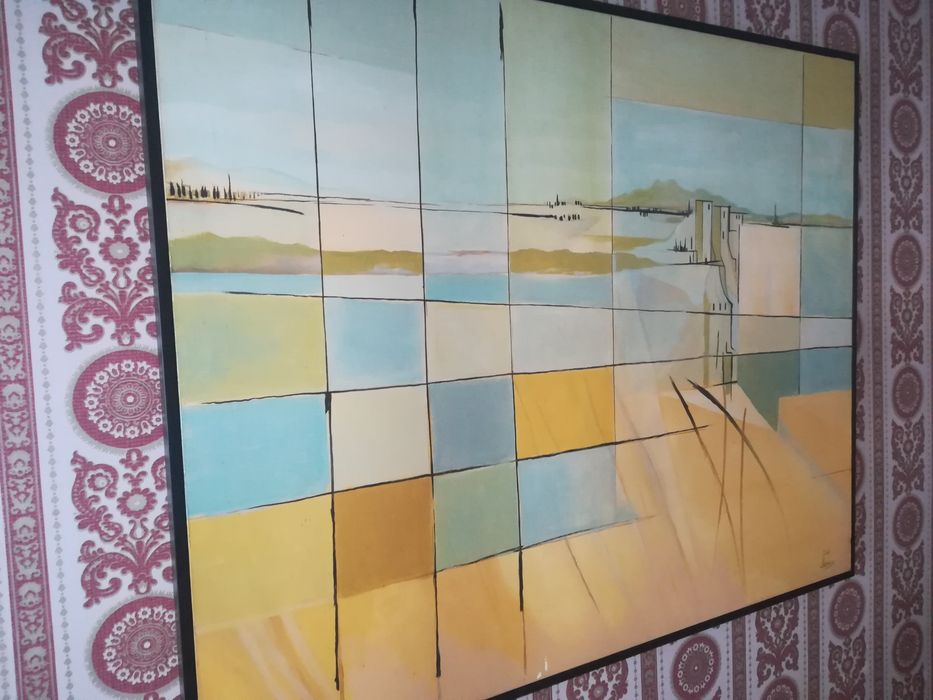 Quadro. Arte Contemporânea. João Lavoura. Óleo s/Tela