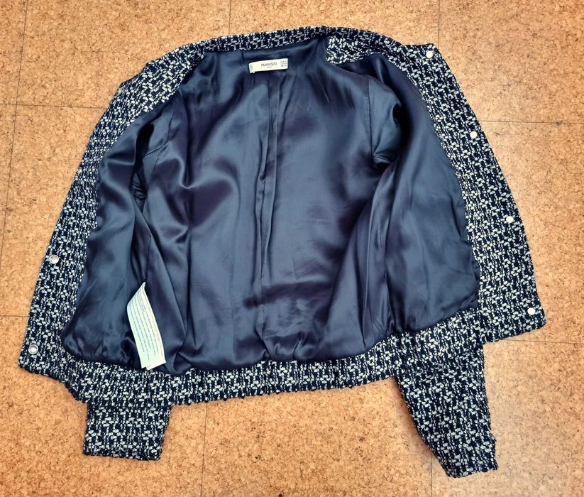 Mango Black and Gray Coat, Size XS64564139194369123