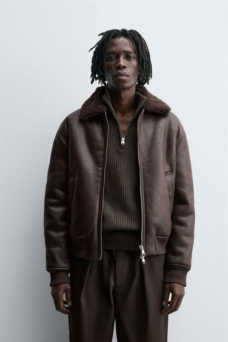 Куртка зі штучної шкіри Zara (p. XL): 2 000 грн. - Кожаные куртки