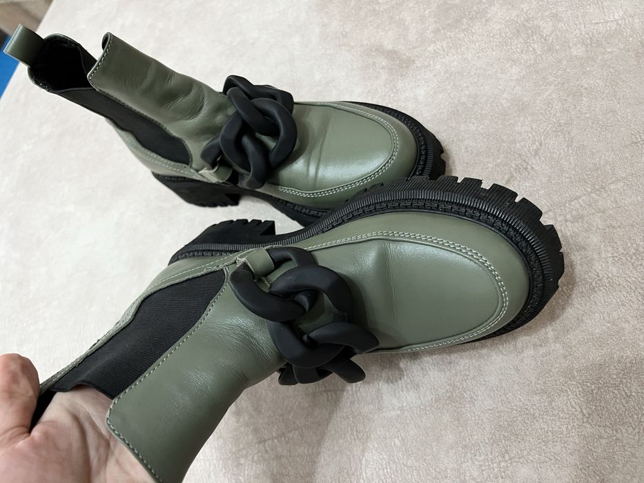 Ботинки кожа