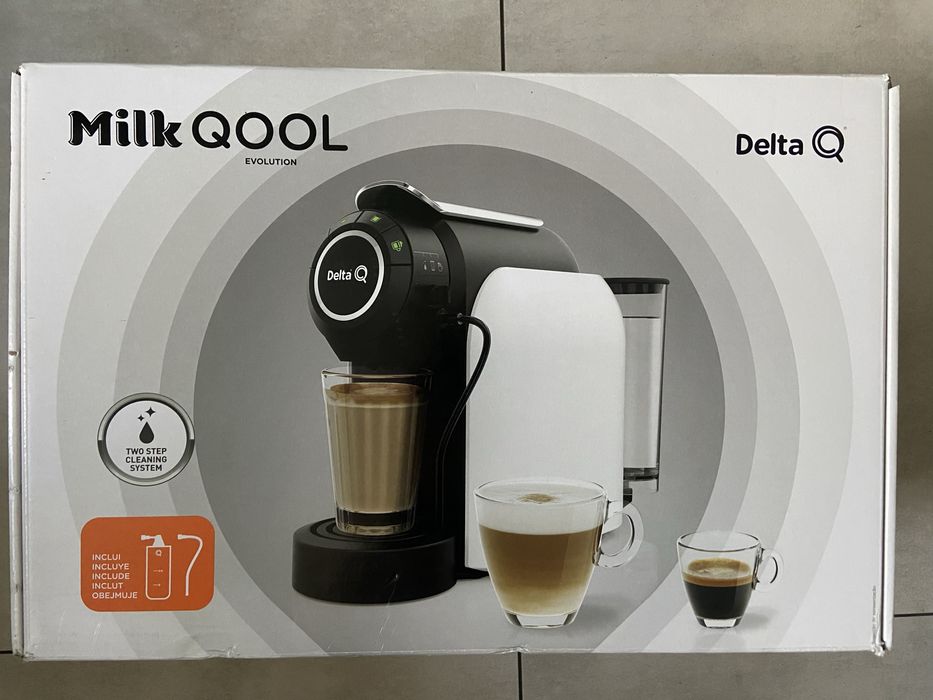 Ekspres do kawy na kapsułki Delta Q Milk Qool Evolution