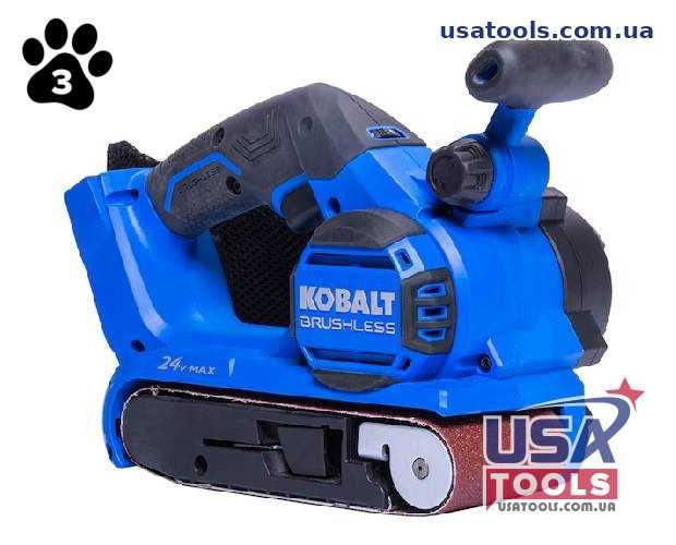Стрічкова шліфмашина безщіткова 457х75 мм 24V Kobalt 1694003 (каркас)