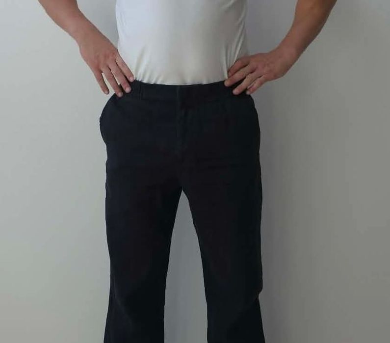 H&M premium spodnie 100%Lniane męskie M/L