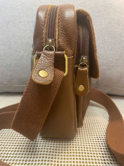 Шкіряна барсетка 14х23х9 см 1100грн