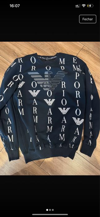 Sweat Armani Azul Escura