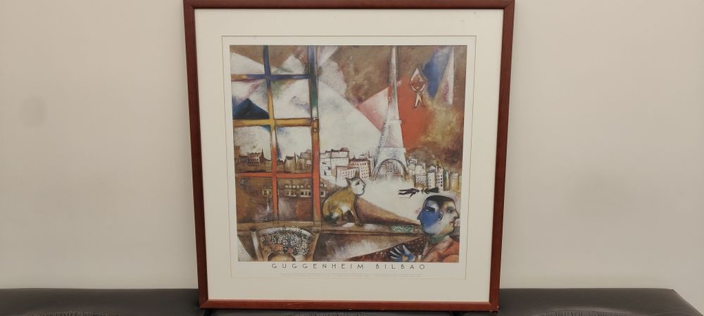 Cartaz de Marc Chagall Paris vista da Janela
